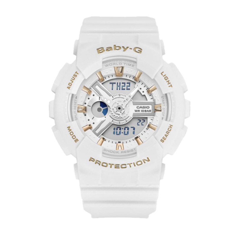 卡西欧（CASIO）手表 BABY-G时尚潮流运动女石英表女双显防震防水表BA-110GA-7A1