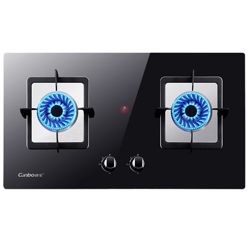 康宝 台嵌双式燃气灶 钢化玻璃猛火防烫 4.5kw火力 煤气灶双灶 一级效能 JZY-2QB509 液化气