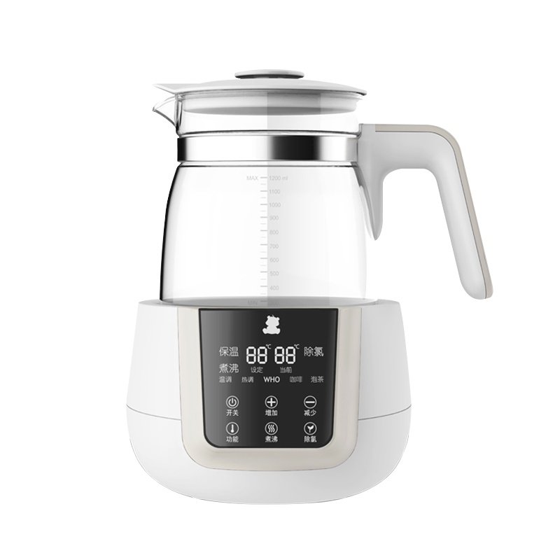 小白熊恒温调奶器热水壶婴儿冲奶机温奶自动智能保温玻璃壶神器1200ML