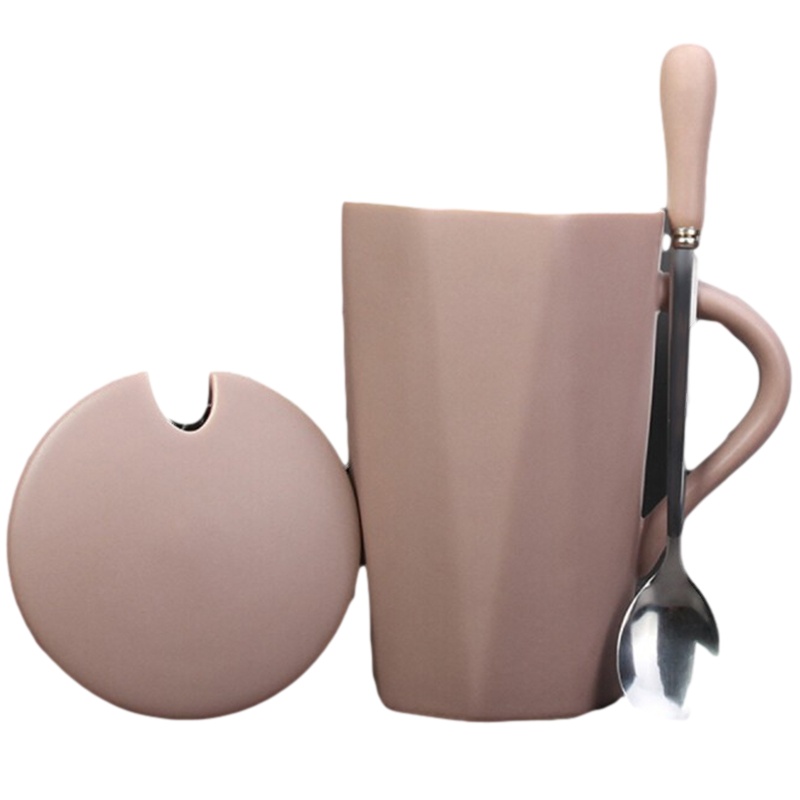 贝瑟斯 陶瓷马克杯大容量喝水杯子办公室用简约纯色情侣款