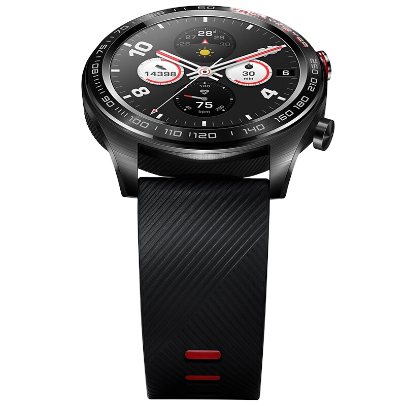 华为HONOR Watch Magic 荣耀时尚智能户外运动手表 熔岩黑 50米防水/一周续航/GPS/心率睡眠/NFC