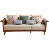 A家家具 沙发 北欧/宜家布艺沙发 客厅沙发布艺沙发可拆洗小户型北欧宜家客厅组合 U120