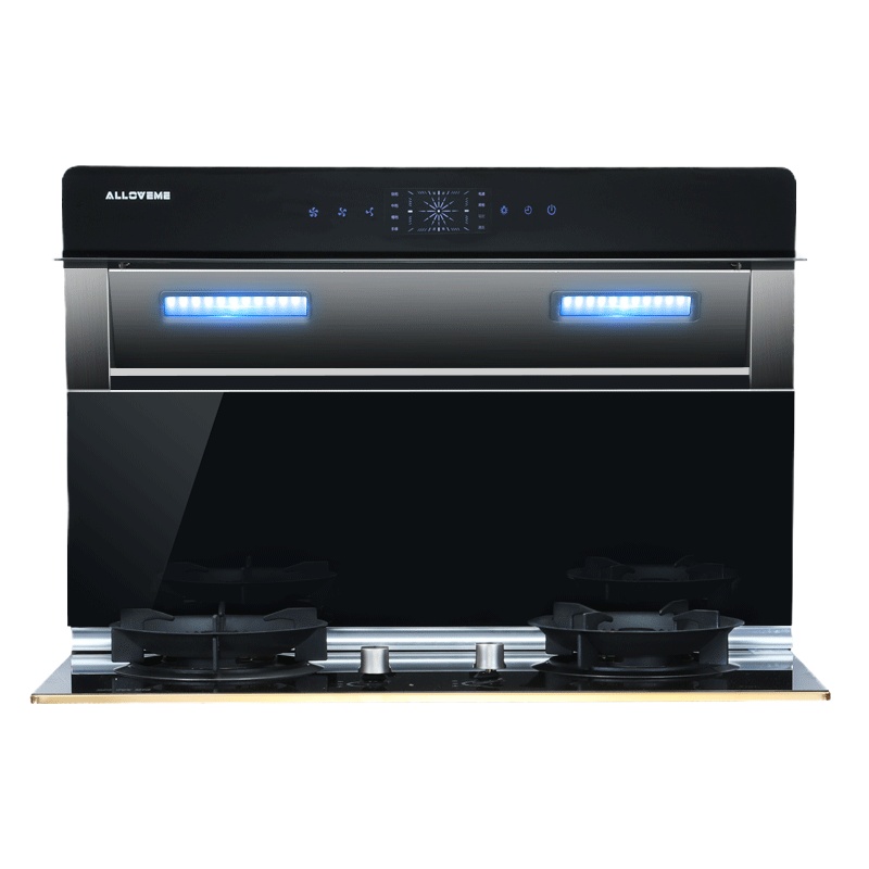 奥莱姆A01分体式集成灶 自动清洗侧吸下排式油烟机 嵌入环保一体灶 抽油烟机灶具套装大吸力电机