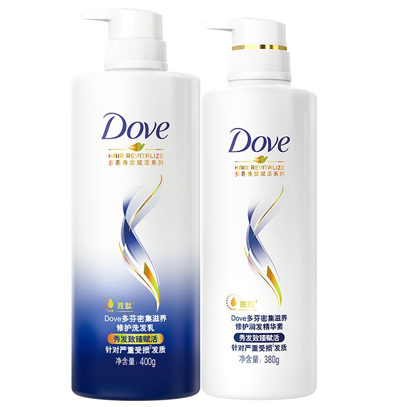 多芬(Dove)密集滋养洗护套装洗发水400ml+护发素380ml赋活秀发