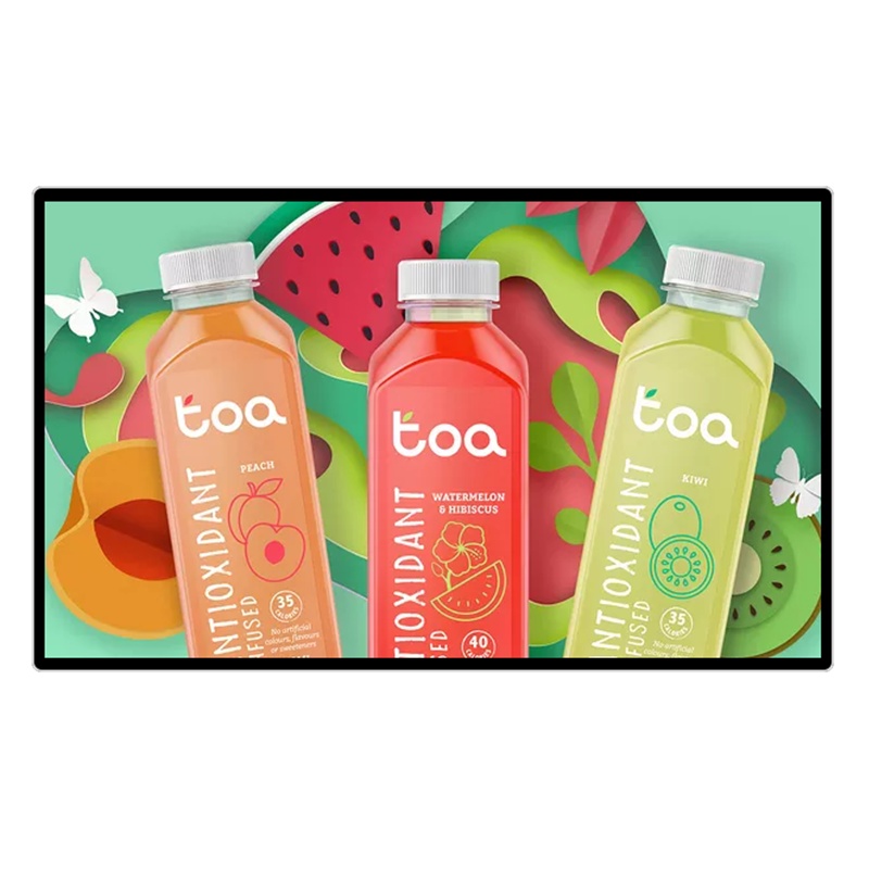 森克 22英寸壁挂触摸屏广告机 触控查询一体机 智能安卓数字标牌网络版广告机电视宣传屏 超薄LED液晶显示屏 分屏多媒体广告一体机 电梯横竖海报宣传屏