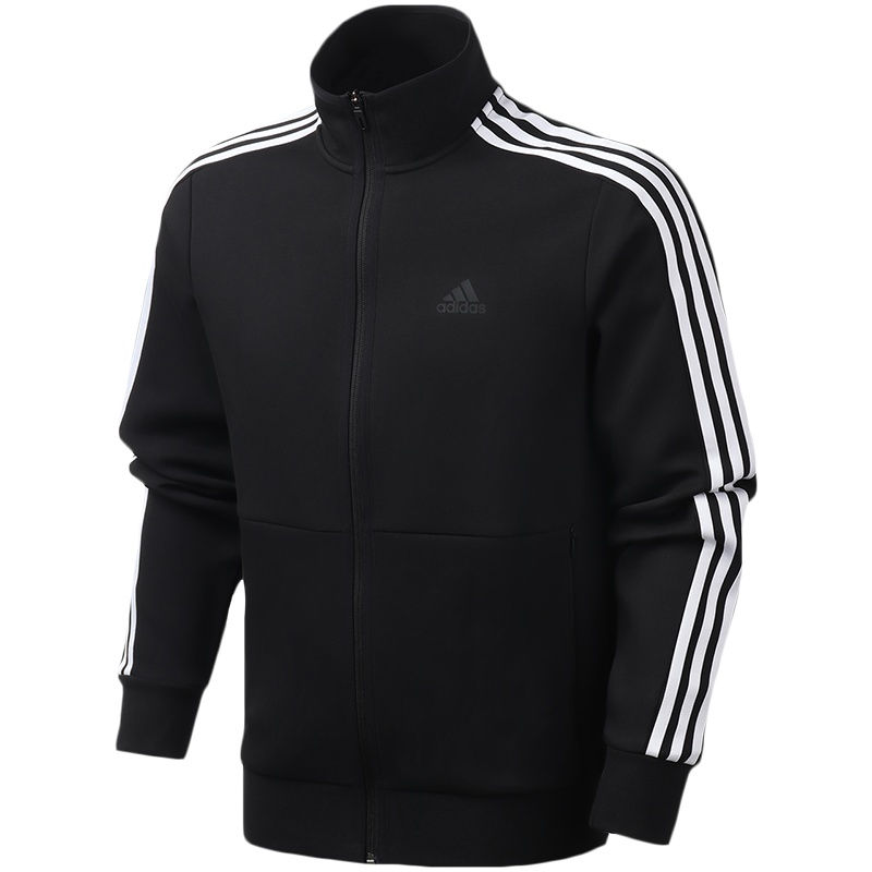 阿迪达斯男服夹克外套立领休闲运动服运动夹克EH3807