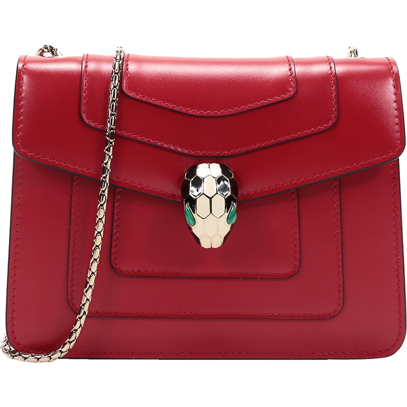 BVLGARI 宝格丽 女士SERPENTI FOREVER系列牛皮蛇头扣手提单肩斜挎包 287013