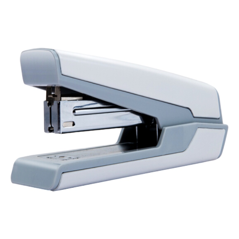 得力 省力订书机 12号装订机 可订20页 标准订书器 省力金属型 白色 0462