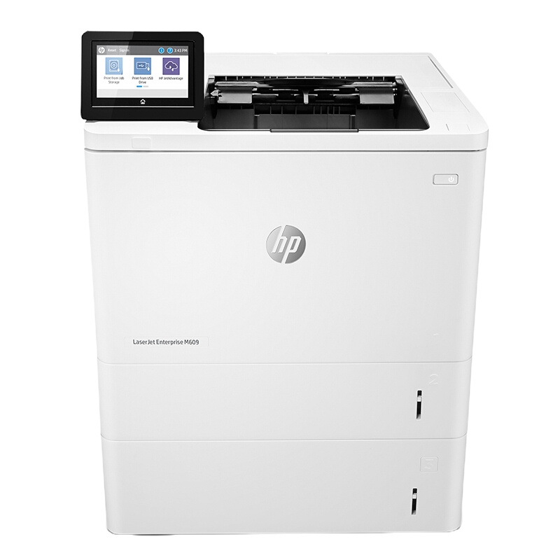 惠普(HP) LaserJet Enterprise M609x 黑白激光打印机 有线网络 自动双面 2个纸盒