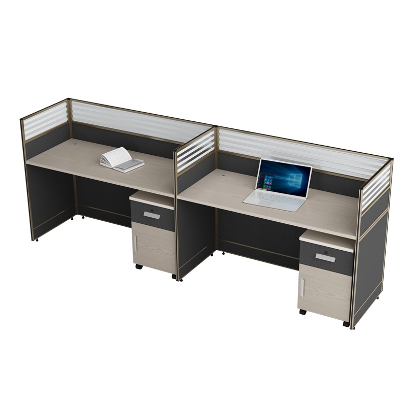 匡大 板式屏风办公桌2.8米两人位简约现代职员桌KD-16L2033