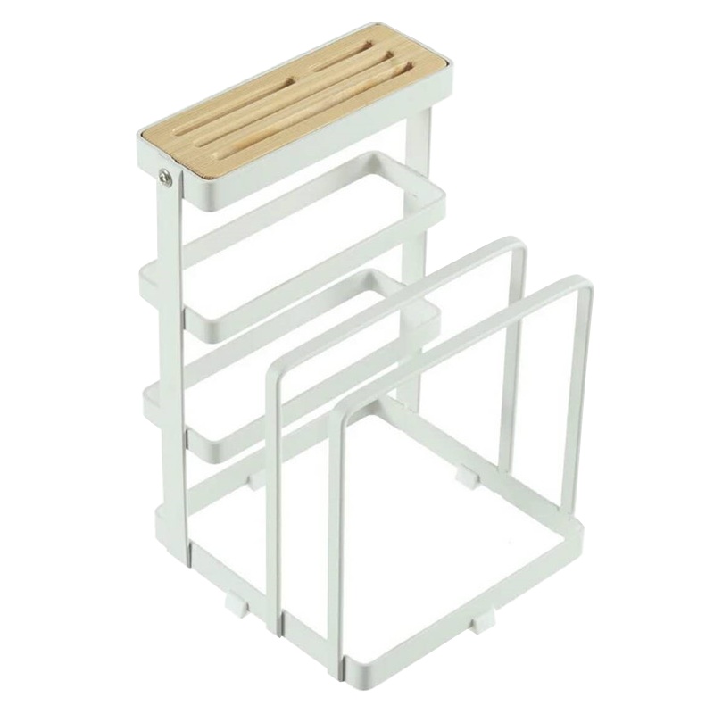 家居简易厨房用品刀具置物架菜板落地坐式多功能收纳组合