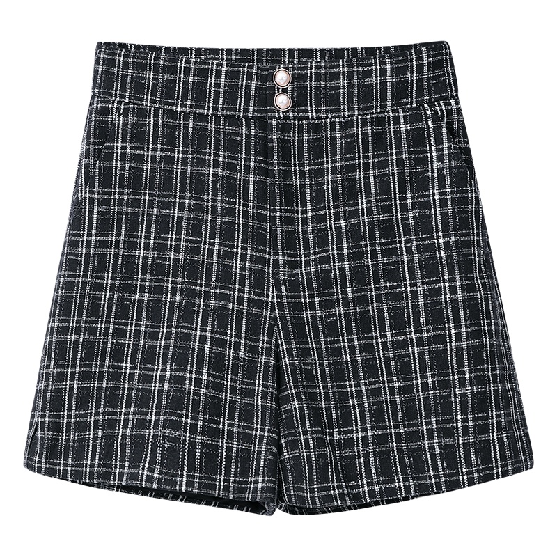 OSA高腰短裤女秋季2020年新款外穿显瘦百搭直筒阔腿裤休闲裤子