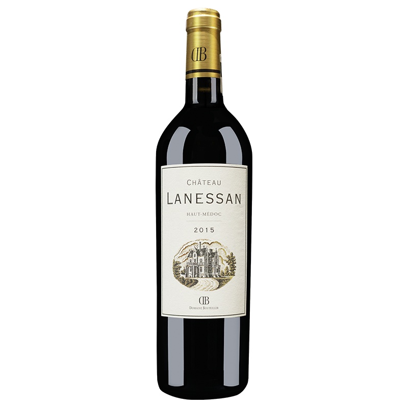法国梅多克Medoc中级庄 蓝珊酒庄干红葡萄酒2015年750mL 单支装
