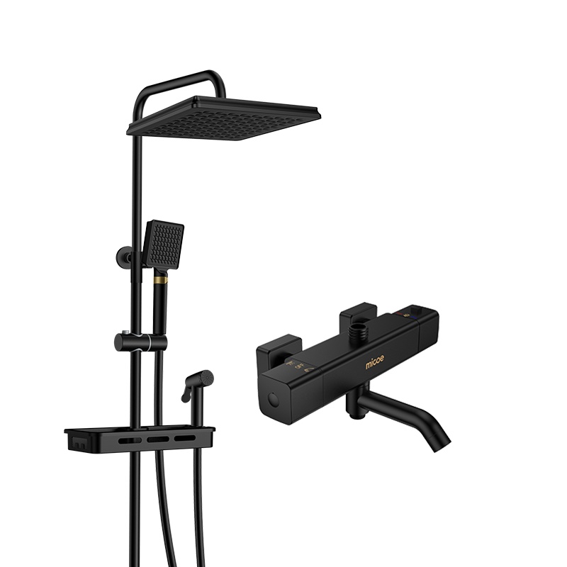 四季沐歌MICOE卫浴恒温淋浴花洒套装 全铜沐浴淋浴器花洒套装家用喷枪花洒