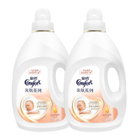 金纺 衣物柔顺剂 亲肤系列 纯净温和 衣物护理剂2.5L*2 婴幼儿衣物及内衣适用 (新老包装随机发货) [联合利华]