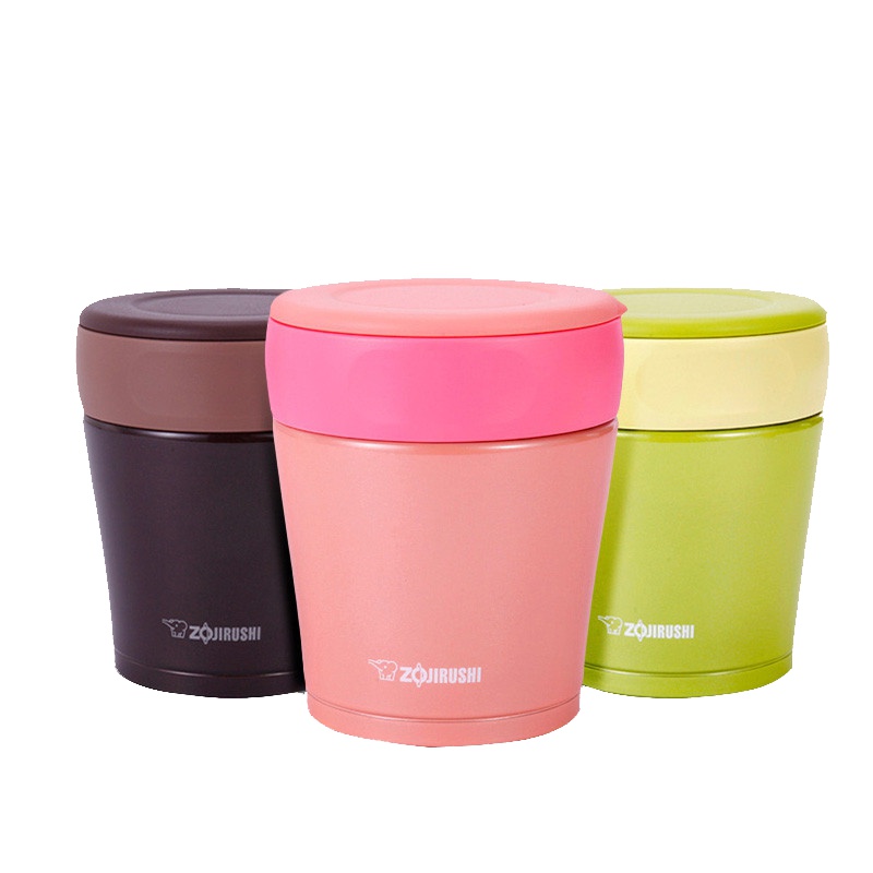 象印(ZO JIRUSHI)焖烧杯SW-GA26 304不锈钢真空焖烧罐保温壶闷烧杯11cm口径闷烧罐260ml 咖啡色