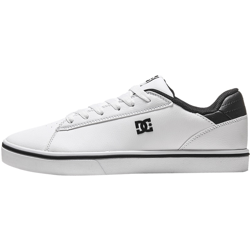 DC男鞋休闲鞋秋季潮人皮革运动滑板鞋ADYS100396 白色 39码