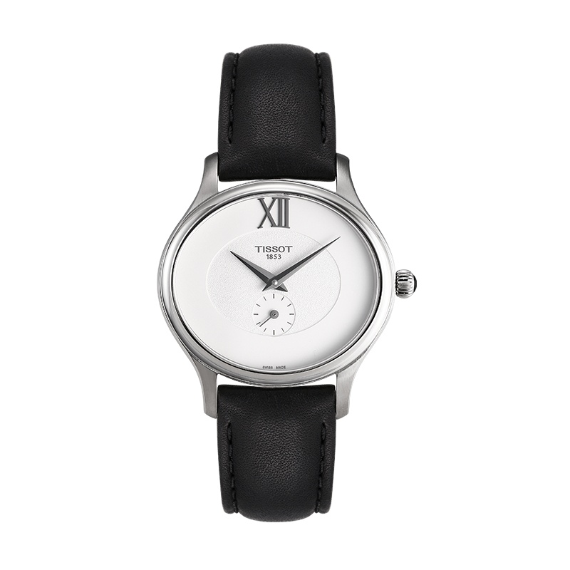 [低至5折]天梭(TISSOT)瑞士手表 臻时系列皮革女士石英腕表T103.310.16.033.00