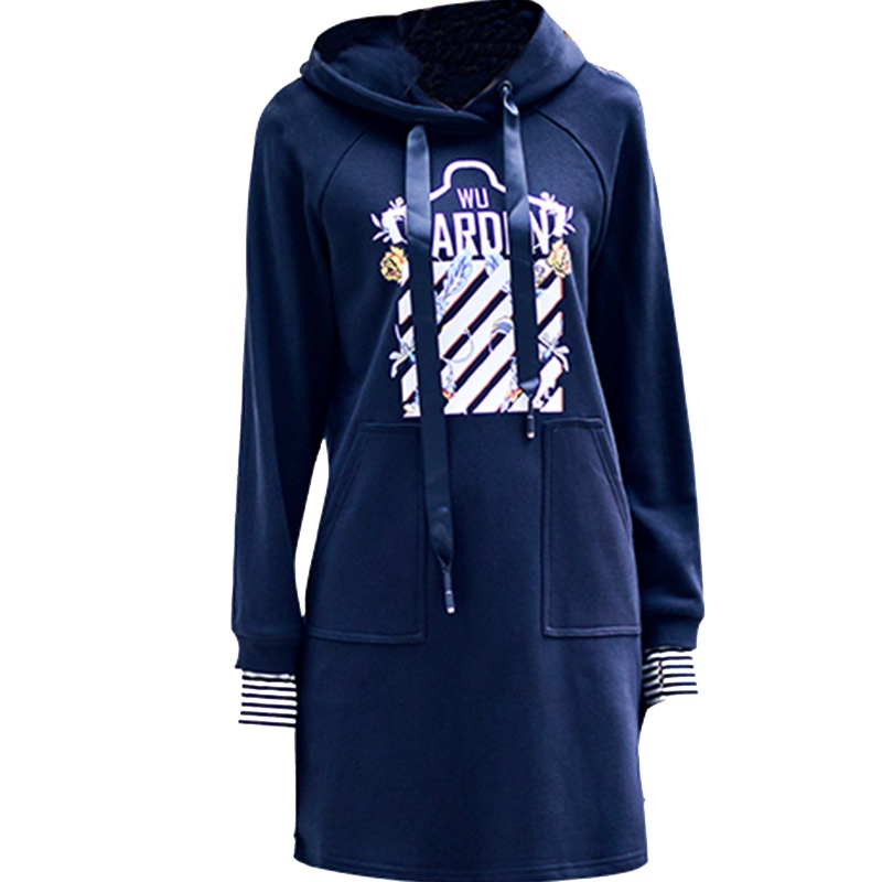 娅丽达女装2019春秋新款黑色长袖T恤女连帽韩版薄款卫衣女士上衣U7325