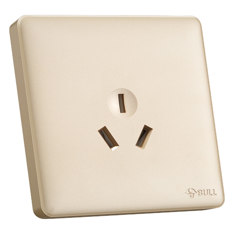 公牛 G28Z104 U6 开关插座 G28系列 一位三极三孔插座16A 86型面板 玫瑰金 暗装86*90 单位:个