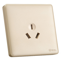 公牛 G28Z104 U6 开关插座 G28系列 一位三极三孔插座16A 86型面板 玫瑰金 暗装86*90 单位:个