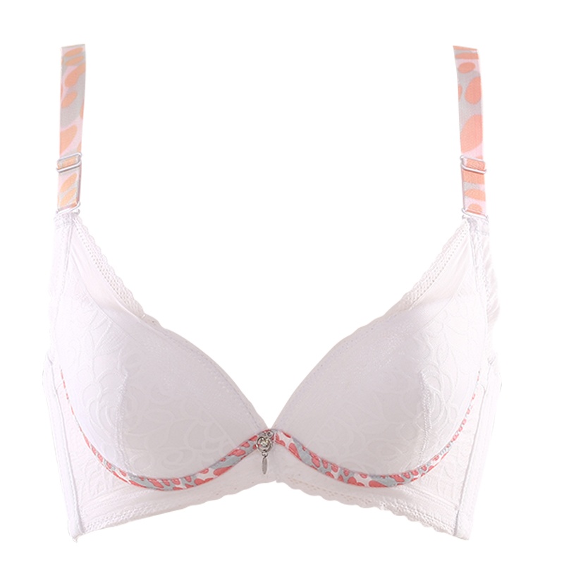 都市丽人性感豹纹斑点聚拢厚杯文胸胸罩内衣097507