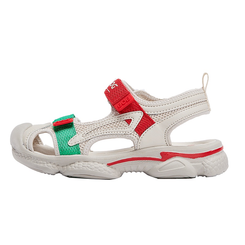 巴布豆家族儿童童鞋2019夏新款男童凉鞋女童学生包头沙滩鞋子