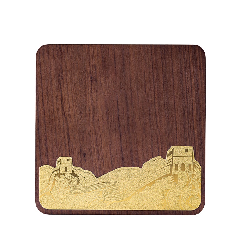 SCP SCP0055 创意金色长城木质奖牌荣誉牌工作表彰纪念牌 (个)