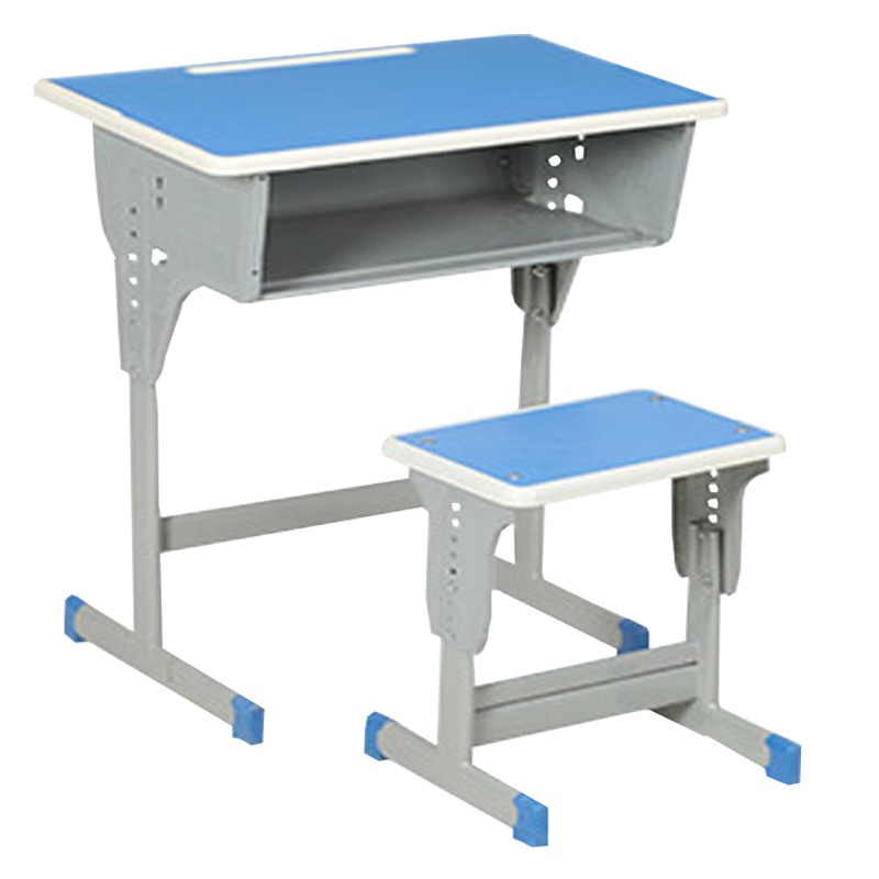 瑞丰杰学生课桌椅RFJ-KZY013单人单柱学生课桌椅