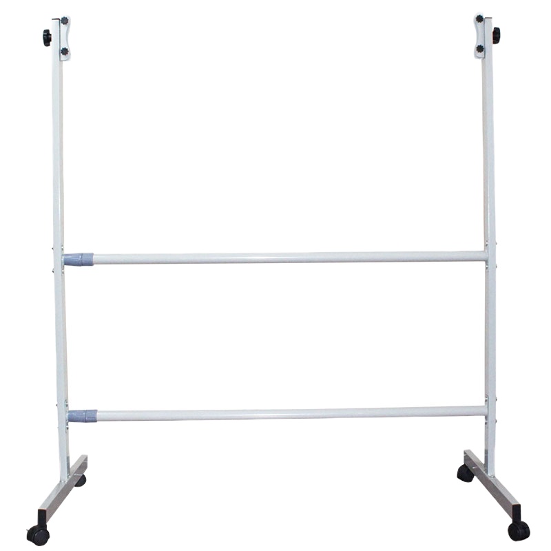 得力(deli)可移动调节升降伸缩360旋转挂式加厚铁管斜立白板架