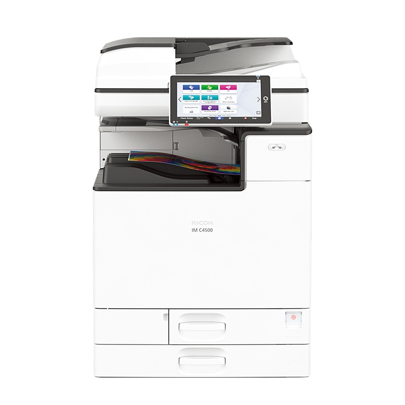 理光(Ricoh)IM C4500 A3彩色数码复合机 45页/分钟(含双面器、输稿器、双纸盒、工作柜)