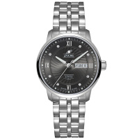 英纳格(ENICAR)经典系列时尚简约休闲商务钢带自动机械男士手表3168/50/351aKB