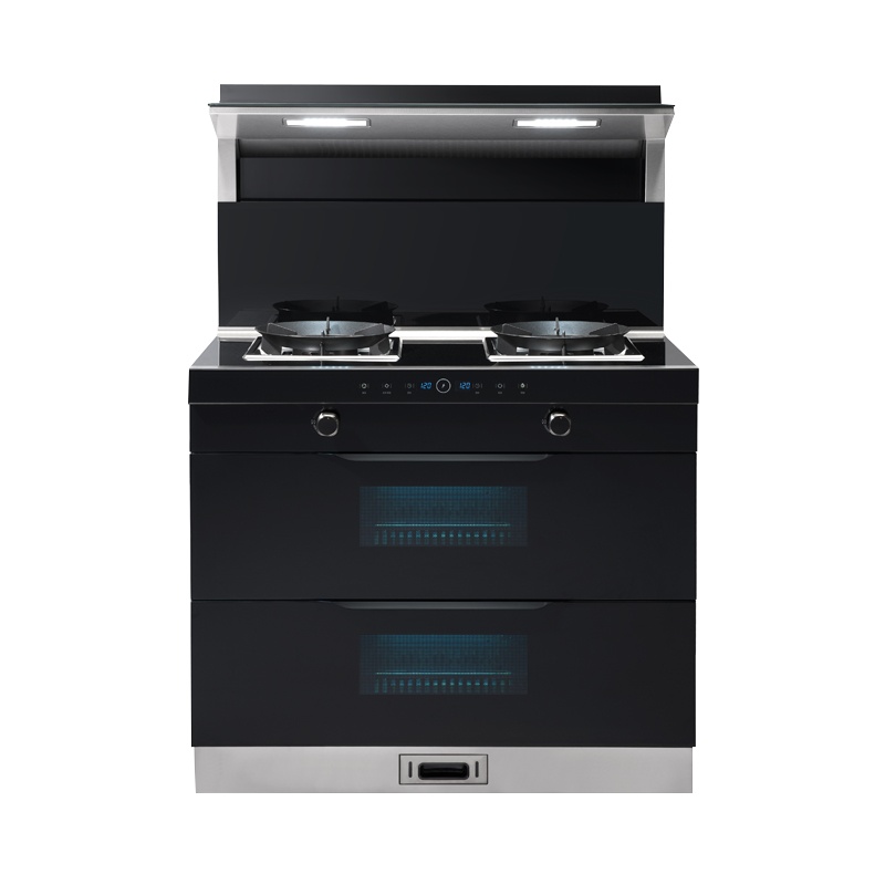 欧琳/oulin集成灶烟灶消一体烟灶联动4.5KW猛火17立方米净吸80L消毒柜侧吸下排式天然气JJZT-OL-A1BN