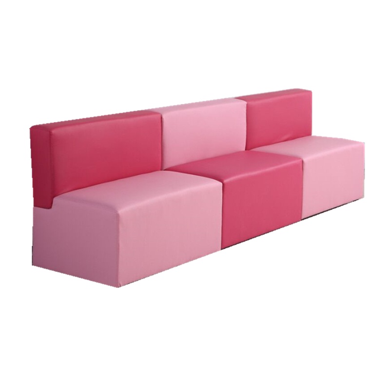 幼儿园亲子园沙发过道走廊等候区休息区沙发(走廊靠背沙发3段)