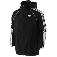 adidas阿迪达斯三叶草男子外套夹克2018新款连帽休闲运动服CW1309