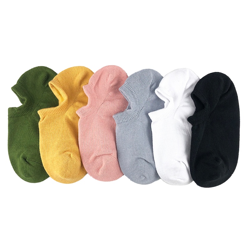 Heheng·和亨 2020年春季新款纯手工缝头女袜无胶防滑无骨一体式脚面透气船袜运动袜夏季四季袜低帮短袜棉袜隐形袜女