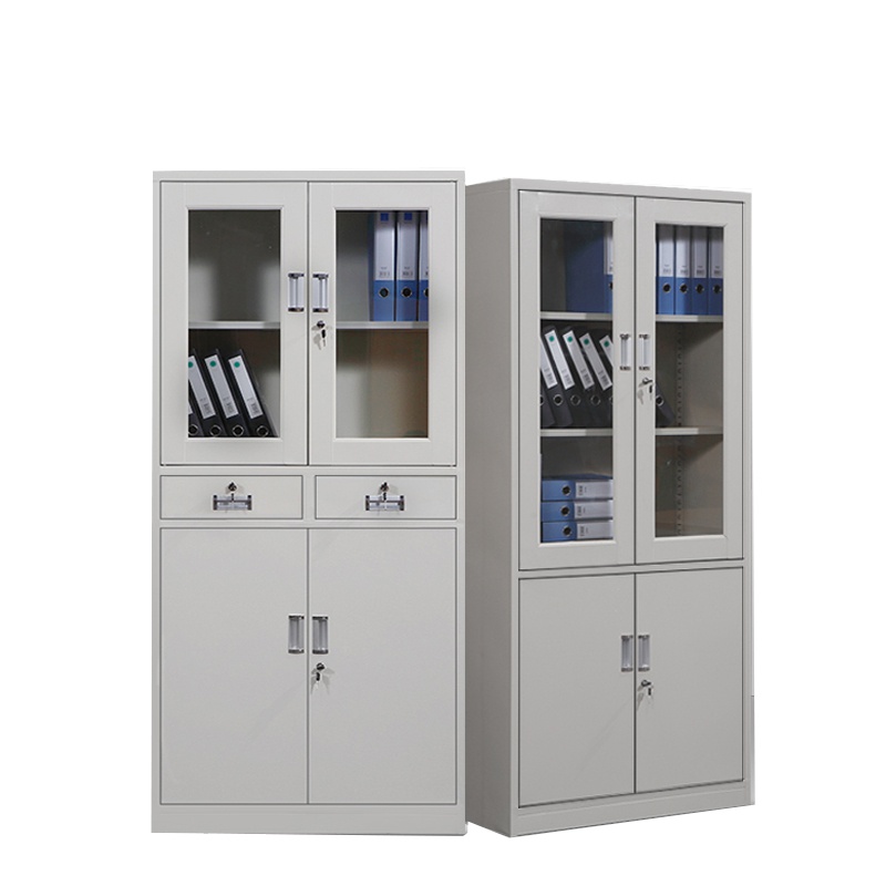 得力 公室文件柜铁皮柜资料小柜子矮柜档案资料柜带锁员工更衣柜钢制