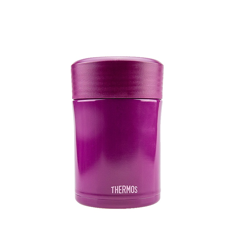 膳魔师(THERMOS)焖烧杯/罐TCLA-470S保温杯饭盒316L不锈钢470ML自带餐具紫色GRP家用/通用