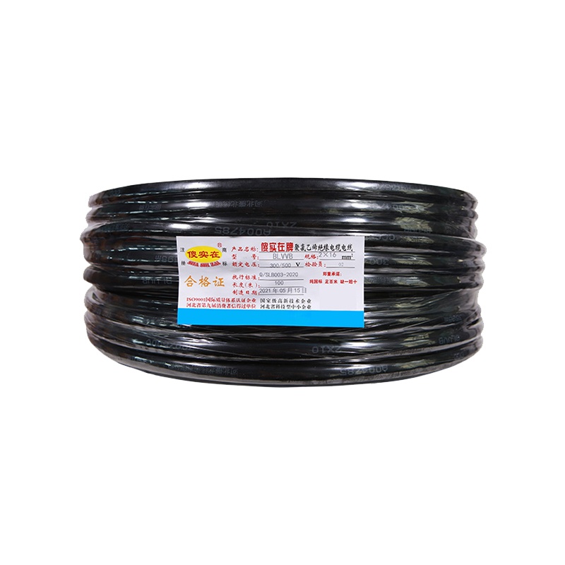 傻实在(SHASHIZAI) 电线 国标铝护套 黑色 100米 BLVVB 2*16 盘