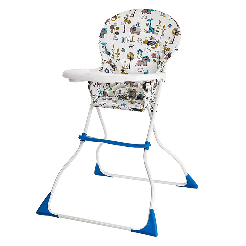 婴蓓inber 折叠餐椅带餐盘 防滑落有安全带 PP材质 净重4.1KG 可承重20KG 金属钢管+布套