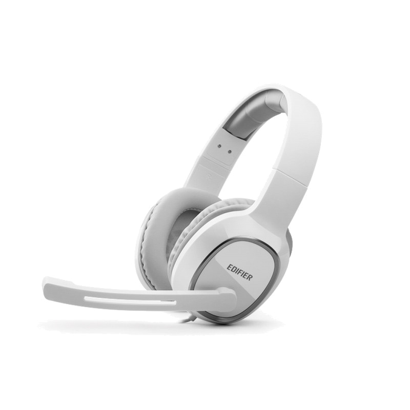 Edifier/漫步者 K815台式电脑笔记本耳机头戴式电竞游戏吃鸡听声辩位耳麦带话筒麦克风有线英语四级听力专用 白色