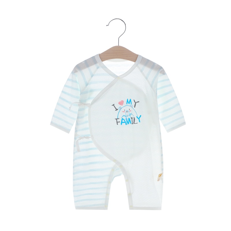 班杰威尔夏季薄款婴儿衣服宝宝哈衣新生儿夏装纯棉无骨内衣空调服儿童防蚊睡衣