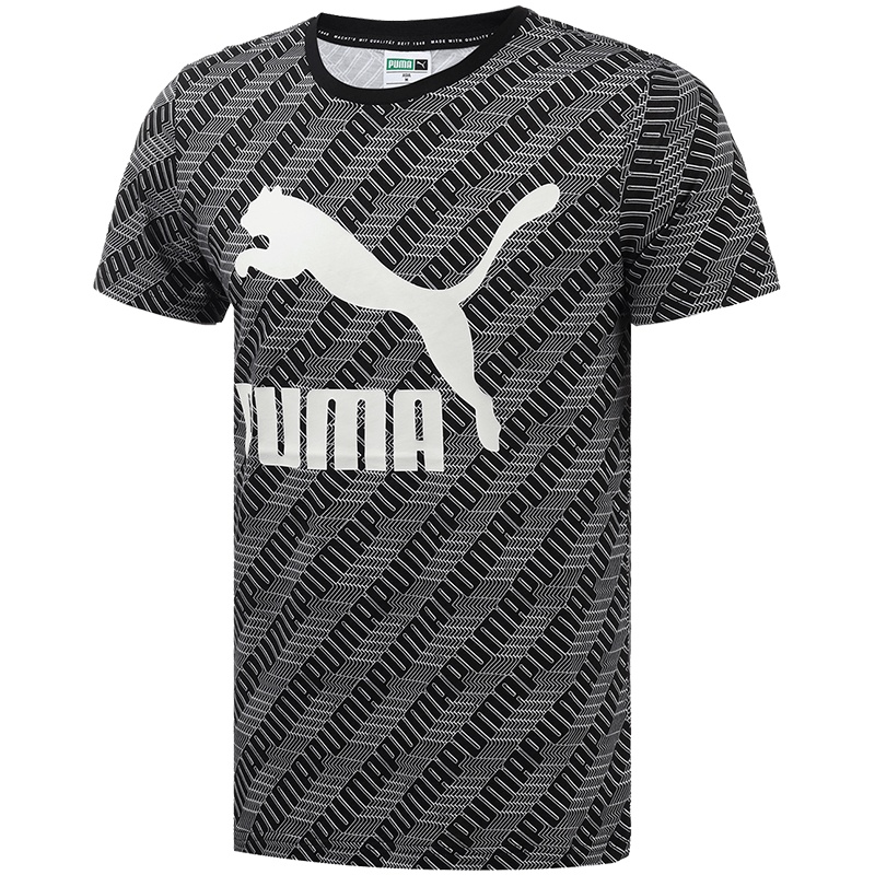 【自营】PUMA彪马男装运动服圆领LOGO短袖跑步健身T恤595921