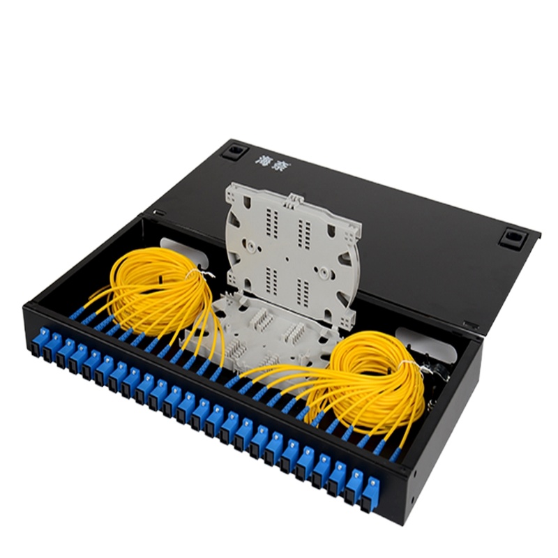 SC24口满配光纤终端盒机架式