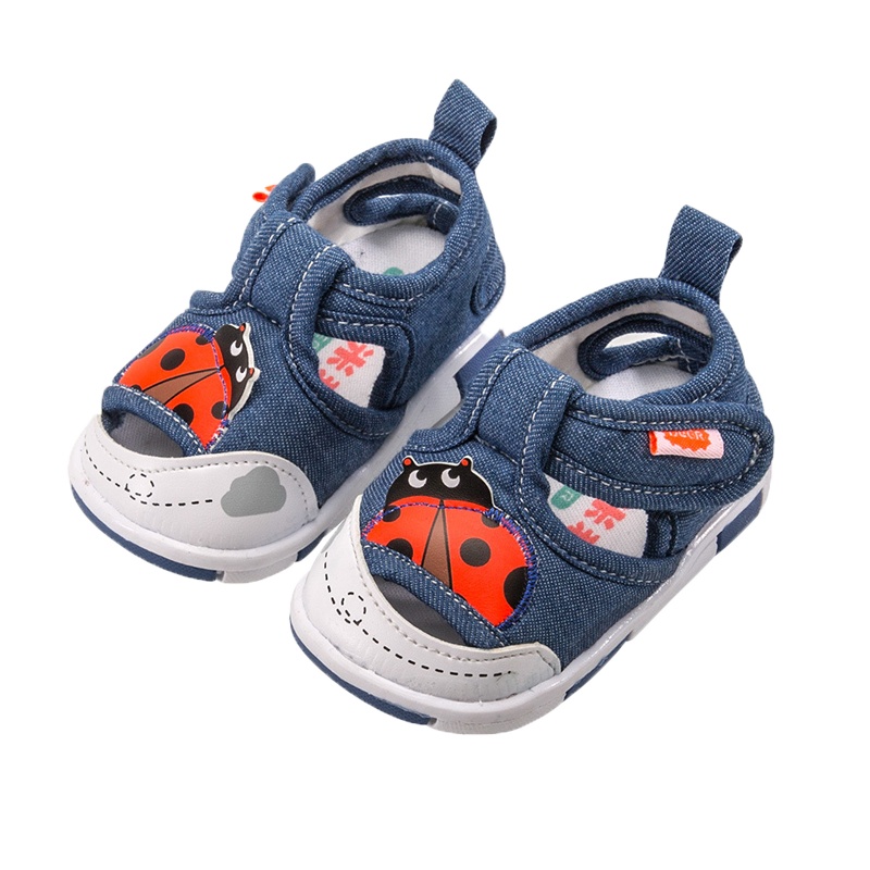 宝宝棉布凉鞋1-3岁婴儿室内凉鞋软底9105