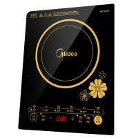 美的电磁炉 触控面板 八档火力 一键爆炒 C21-RT2140 汉森黑晶面板 触控式