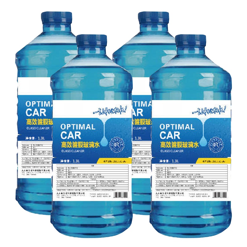 冬季防冻车用非浓缩汽车玻璃水-40℃冬季挡风玻璃清洗剂1300ml*4瓶