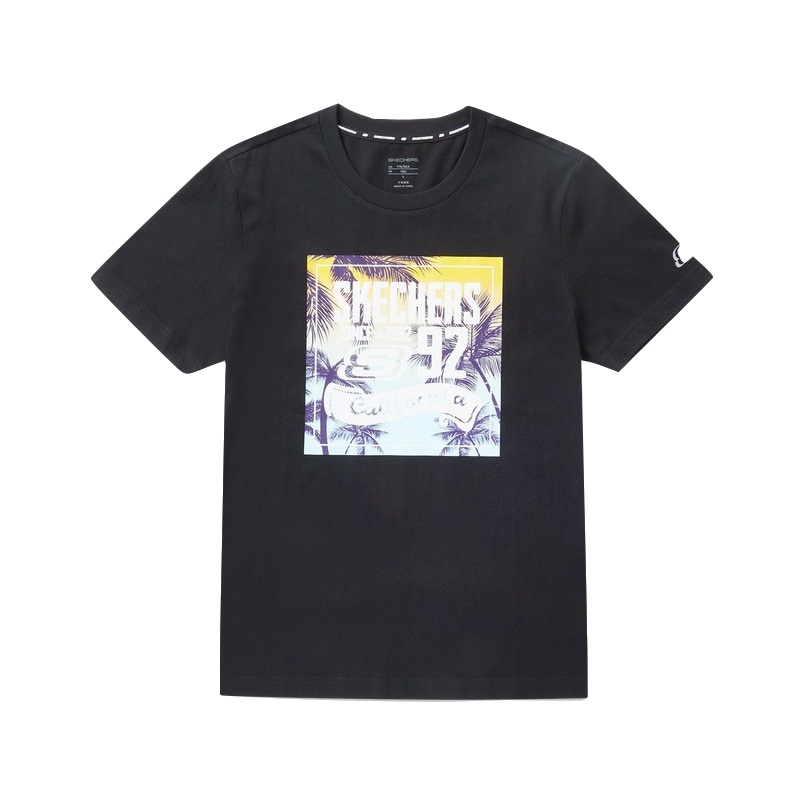 Skechers斯凯奇 针织短袖T恤衫男 SMLC219M004