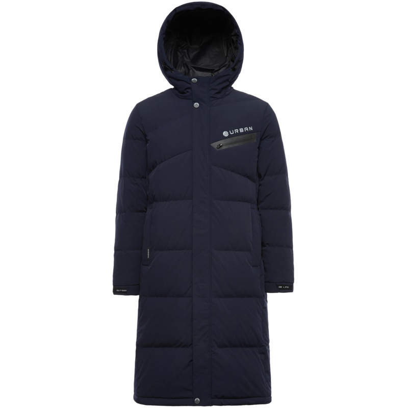 波司登长款羽绒服男士连帽防寒保暖厚外套2018冬新款