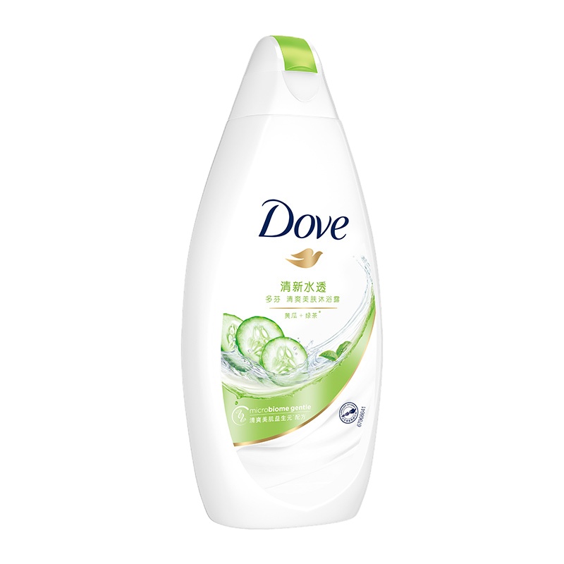 多芬(DOVE) 清透水润400ml 保湿修护沐浴露 单瓶装